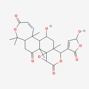 10-hydroxy-7-(2-hydroxy-5-oxo-2H-furan-4-yl)-1,8,12,17,17-pentamethyl-3,6,16-trioxapentacyclo[9.9.0.02,4.02,8.012,18]icos-13-ene-5,15,20-trione