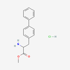 molecular formula C16H18ClNO2 B12305165 Methyl 3-([1,1'-biphenyl]-4-yl)-2-aminopropanoate hydrochloride 