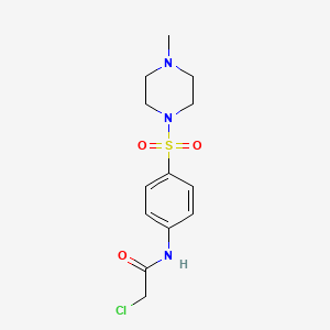 2-chloro-N-(4-((4-methylpiperazin-1-yl)sulfonyl)phenyl)acetamide