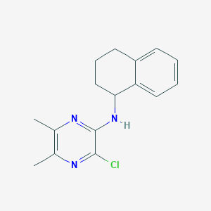 3-chloro-5,6-dimethyl-N-(1,2,3,4-tetrahydronaphthalen-1-yl)pyrazin-2-amine