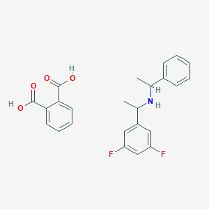 (1S)-1-(3,5-Difluorophenyl)-N-[(1S)-1-phenylethyl]ethanaminium 2-carboxybenzoate