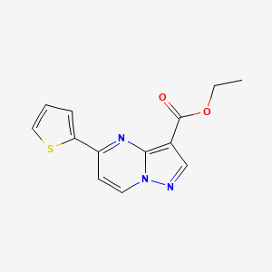 Ethyl 5-(thiophen-2-yl)pyrazolo[1,5-a]pyrimidine-3-carboxylate