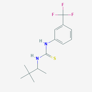 molecular formula C14H19F3N2S B1230524 1-(3,3-二甲基丁基)-3-[3-(三氟甲基)苯基]硫脲 