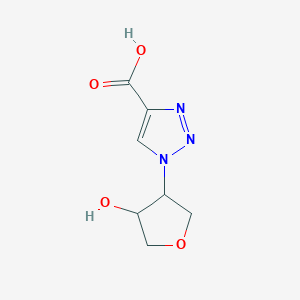 rac-1-[(3R,4S)-4-hydroxyoxolan-3-yl]-1H-1,2,3-triazole-4-carboxylic acid, trans