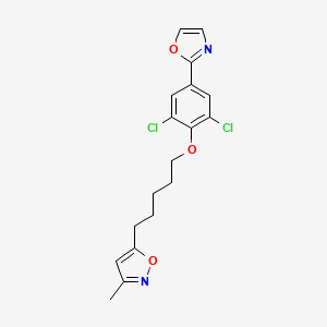 Isoxazole, 5-[5-[2,6-dichloro-4-(2-oxazolyl)phenoxy]pentyl]-3-methyl-