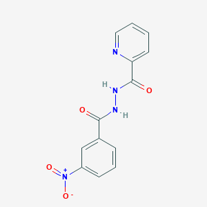 molecular formula C13H10N4O4 B1230531 N'-(3-硝基苯甲酰)吡啶-2-碳酰肼 