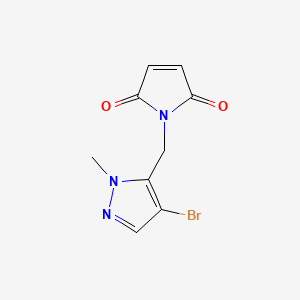 1-[(4-bromo-1-methyl-1H-pyrazol-5-yl)methyl]-2,5-dihydro-1H-pyrrole-2,5-dione