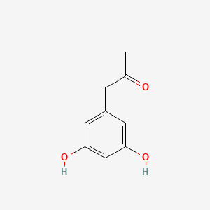 molecular formula C9H10O3 B12305331 1-(3,5-Dihydroxyphenyl)propan-2-one CAS No. 15580-07-1