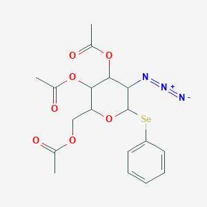 (3,4-Diacetyloxy-5-azido-6-phenylselanyloxan-2-yl)methyl acetate