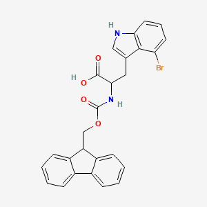 molecular formula C26H21BrN2O4 B12305377 N-Fmoc-4-Br-DL-tryptophan 