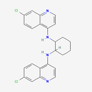 1,3-Cyclohexanediamine,N,N'-bis(7-chloro-4-quinolinyl)-, trans-(9CI)