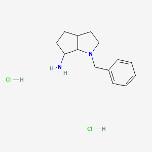 1-benzyl-3,3a,4,5,6,6a-hexahydro-2H-cyclopenta[b]pyrrol-6-amine;dihydrochloride