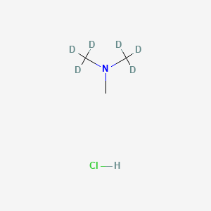 molecular formula C3H10ClN B12305426 Trimethyl-d6-amine HCl (dimethyl-d6) 