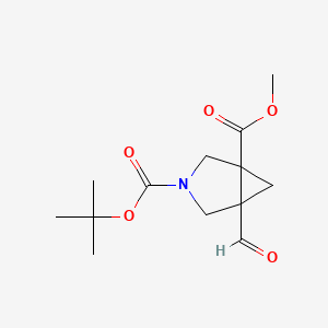 rac-3-tert-butyl 1-methyl (1R,5S)-5-formyl-3-azabicyclo[3.1.0]hexane-1,3-dicarboxylate, cis