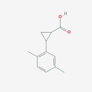 trans-2-(2,5-Dimethylphenyl)cyclopropane-1-carboxylic acid