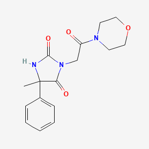 5-Methyl-3-[2-(4-morpholinyl)-2-oxoethyl]-5-phenylimidazolidine-2,4-dione