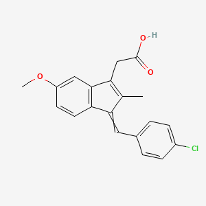 2-[3-[(4-Chlorophenyl)methylidene]-6-methoxy-2-methylinden-1-yl]acetic acid