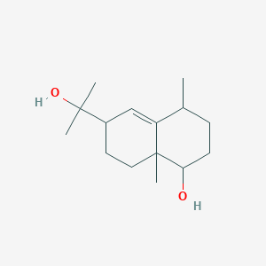 molecular formula C15H26O2 B12305558 6-(2-hydroxypropan-2-yl)-4,8a-dimethyl-2,3,4,6,7,8-hexahydro-1H-naphthalen-1-ol 