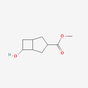 molecular formula C9H14O3 B12305565 Methyl rac-(1r,5r)-6-hydroxybicyclo[3.2.0]heptane-3-carboxylate 