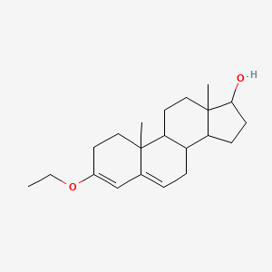 molecular formula C21H32O2 B12305580 3-ethoxy-10,13-dimethyl-2,7,8,9,11,12,14,15,16,17-decahydro-1H-cyclopenta[a]phenanthren-17-ol 