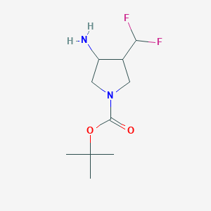 tert-Butyl trans-3-amino-4-(difluoromethyl)pyrrolidine-1-carboxylate