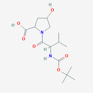 molecular formula C15H26N2O6 B12305627 Boc-DL-Val-DL-xiHyp-OH 