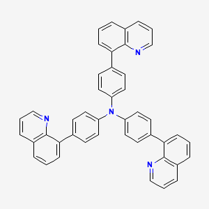 molecular formula C45H30N4 B12305668 Tris(4-(quinolin-8-yl)phenyl)amine 