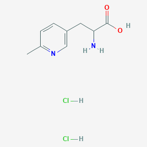 molecular formula C9H14Cl2N2O2 B12305691 2-amino-3-(6-methylpyridin-3-yl)propanoic acid;dihydrochloride 