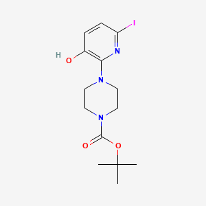 3-Hydroxy-6-iodo-2-(4-tert-butoxycarbonylpiperazin-1-yl)-pyridine