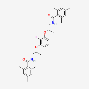 N-[2-[2-iodo-3-[1-[(2,4,6-trimethylbenzoyl)amino]propan-2-yloxy]phenoxy]propyl]-2,4,6-trimethylbenzamide