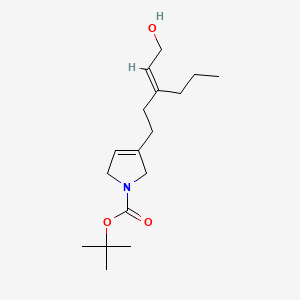 tert-butyl (E)-3-(3-(2-hydroxyethylidene)hexyl)-2,5-dihydro-1H-pyrrole-1-carboxylate