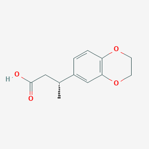 (3R)-3-(2,3-dihydro-1,4-benzodioxin-6-yl)butanoic acid