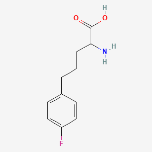 molecular formula C11H14FNO2 B12305848 2-Amino-5-(4-fluorophenyl)pentanoic acid 