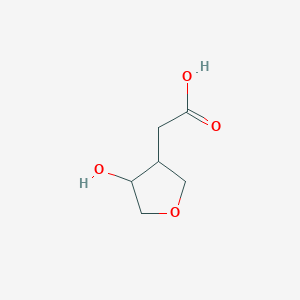 rac-2-[(3R,4S)-4-hydroxyoxolan-3-yl]acetic acid, trans