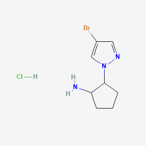 rac-(1R,2S)-2-(4-bromo-1H-pyrazol-1-yl)cyclopentan-1-amine hydrochloride, cis