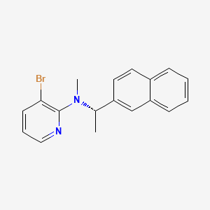 molecular formula C18H17BrN2 B12305895 3-bromo-N-methyl-N-[(1S)-1-(naphthalen-2-yl)ethyl]pyridin-2-amine 