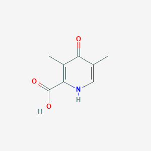 molecular formula C8H9NO3 B123059 2-羧基-4-羟基-3,5-联啶 CAS No. 447461-21-4