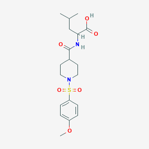 (2S)-2-{[1-(4-Methoxybenzenesulfonyl)piperidin-4-YL]formamido}-4-methylpentanoic acid