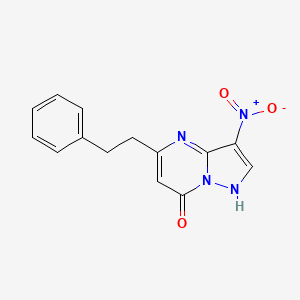 3-Nitro-5-phenethylpyrazolo[1,5-a]pyrimidin-7-ol