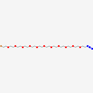 molecular formula C24H48BrN3O11 B12306002 N3-PEG11-CH2CH2Br 