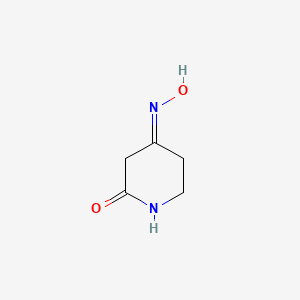 molecular formula C5H8N2O2 B12306006 (4E)-4-hydroxyiminopiperidin-2-one 