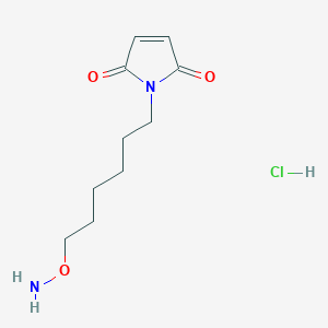 molecular formula C10H17ClN2O3 B12306031 1-(6-(Aminooxy)hexyl)-1H-pyrrole-2,5-dione hydrochloride 