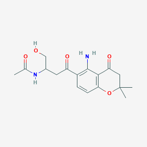 molecular formula C17H22N2O5 B12306037 Monoacetylfusarochromanone CAS No. 120976-97-8