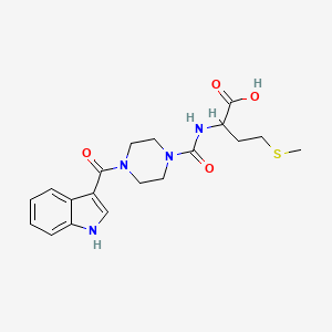 (2S)-2-{[4-(1H-Indole-3-carbonyl)piperazine-1-carbonyl]amino}-4-(methylsulfanyl)butanoic acid