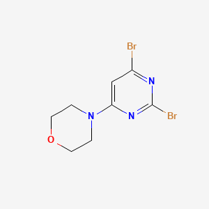 molecular formula C8H9Br2N3O B12306080 4-(2,6-Dibromopyrimidin-4-yl)morpholine 