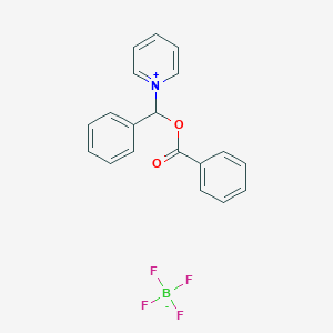 1-[(Benzoyloxy)(phenyl)methyl]pyridin-1-ium; tetrafluoroborate