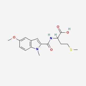 (2S)-2-[(5-Methoxy-1-methyl-1H-indol-2-yl)formamido]-4-(methylsulfanyl)butanoic acid