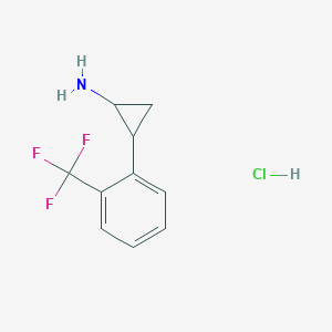 2-[2-(Trifluoromethyl)phenyl]cyclopropan-1-amine hydrochloride