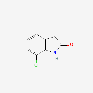 molecular formula C8H6ClNO B1230620 7-氯吲哚-2-酮 CAS No. 25369-33-9