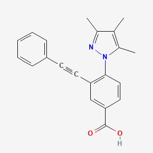 3-(phenylethynyl)-4-(3,4,5-trimethyl-1H-pyrazol-1-yl)benzoic acid